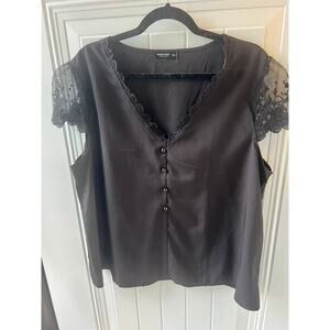 Lace Sleeve Shein Curve Blouse